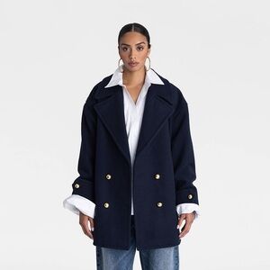 KBB by KAHLANA Women's “The Pea Coat” - Navy
